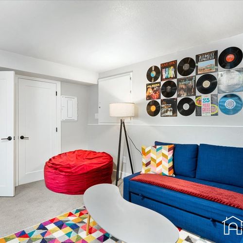 Get the family together–there's plenty of space for gaming and activities.