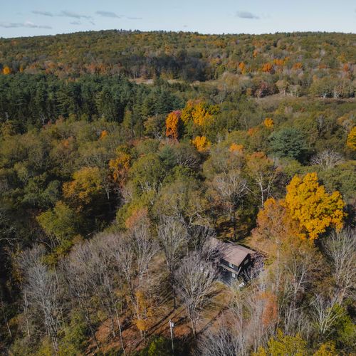 Birds eye view of the property