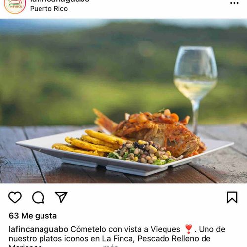 Savor delicious local cuisine! This delectable plate from La Finca Restaurant is just a taste of the culinary delights awaiting you, perfectly paired with unique entertainment options nearby.