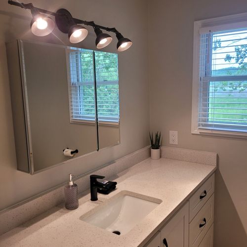 Bathroom #1:  very nice newly-remodeled full bathroom.