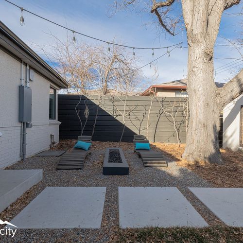 Enjoy the fresh colorado air in our multi-level landscaped yard, complete lounge seating and extended firepit.