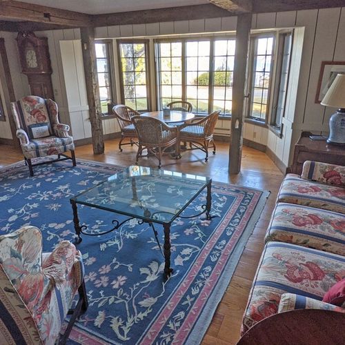 Overview:  the gorgeous classical living room with a view of the lake.
