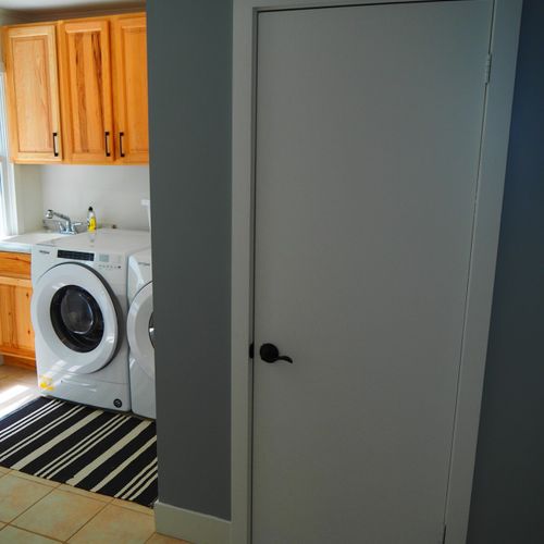 Bathroom #2:  convenient half-bath located next to the laundry room.