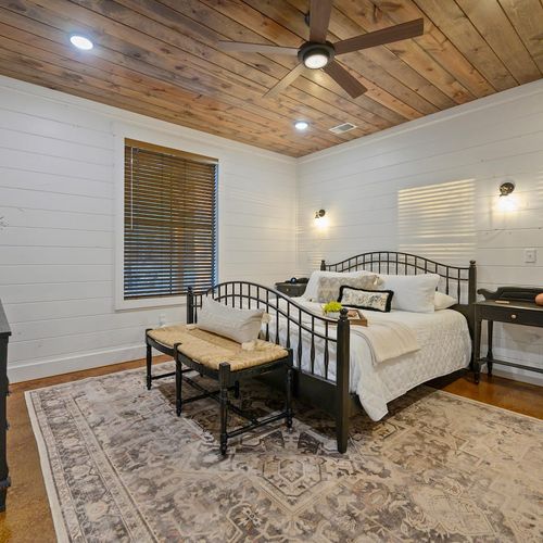 The Master Suite on the main floor.