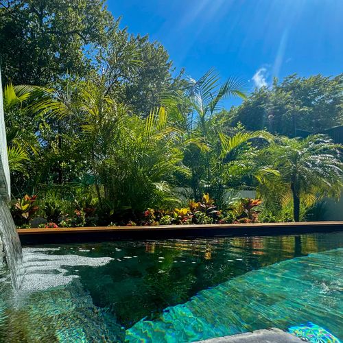 Listen to the water fall in while enjoying the sun