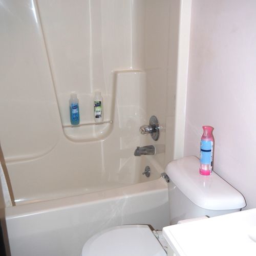 Bathroom #2 (lower level):  full bathroom on the lower level.