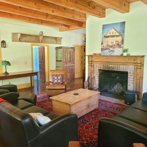 Main living room with fireplace