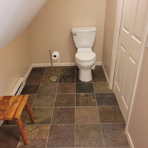 BATHROOM #2 (SECOND FLOOR):  Full bathroom on the second floor with a walk-in shower.