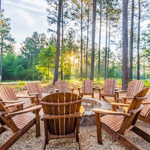 Sit around the fire pit and roast marshmallows or enjoy the Oklahoma sky.