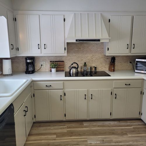 Kitchen:  the home has a large and modern kitchen with all appliances including a dishwasher. There is also a good supply of cooking and dining utensils.