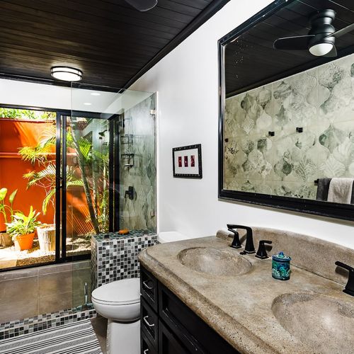 Two sinks master bathroom