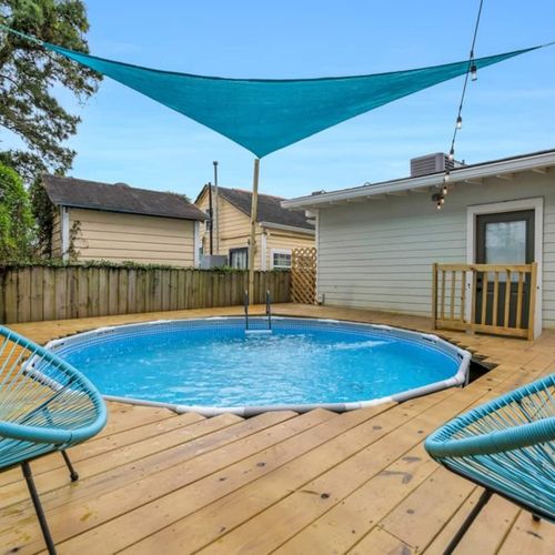 Your own backyard pool retreat — perfect for cooling down on a warm afternoon.