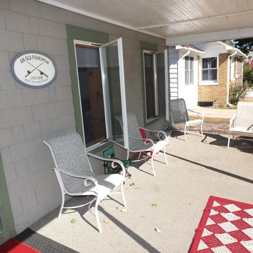 Exterior:  the large front porch, which is great for talking and relaxing.