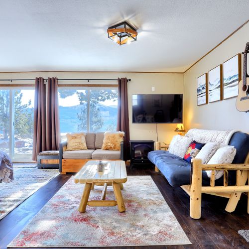 There's tons of natural light and great views.