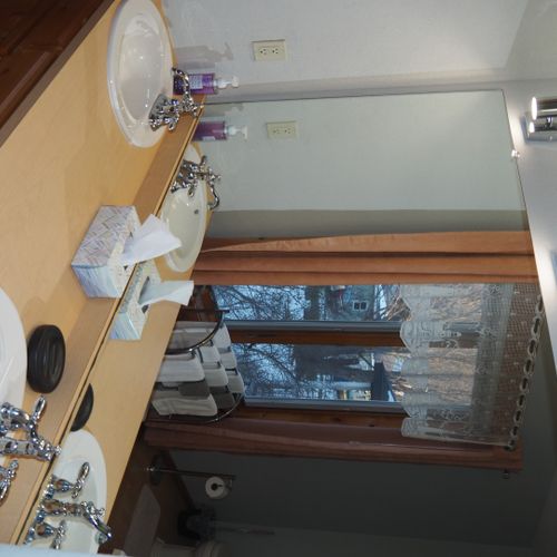 Bathroom #3 (second floor):  full bathroom with a jetted bathtub.
