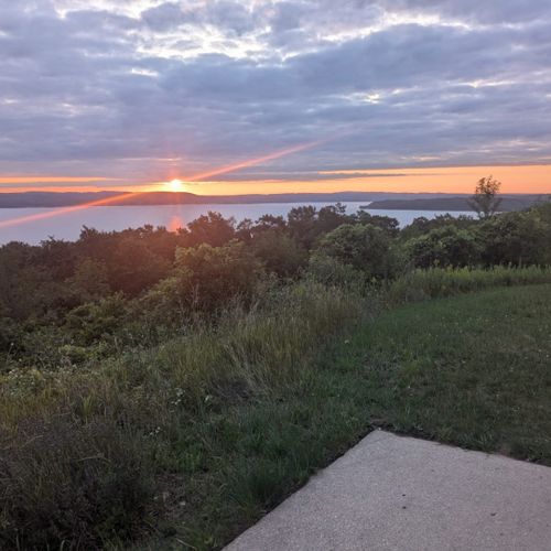 Exterior:  sunrise from the patio