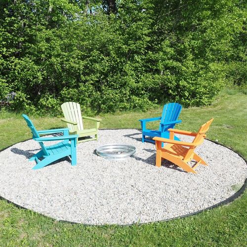 Exterior:  the bonfire ring