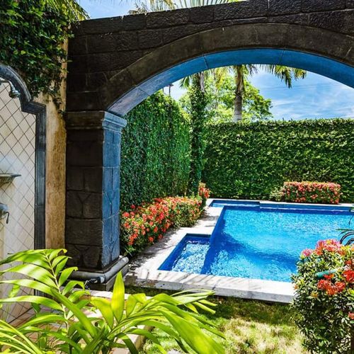Pool and outdoor shower