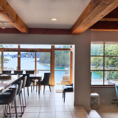 The common living area is open and connected to the outdoors