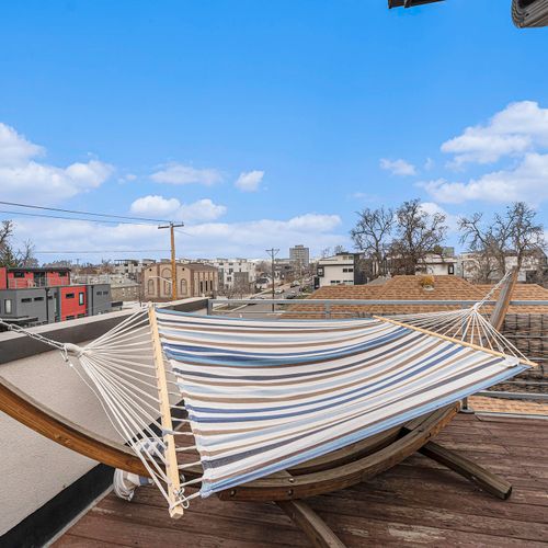 Swing into relaxation mode with our cozy hammock.