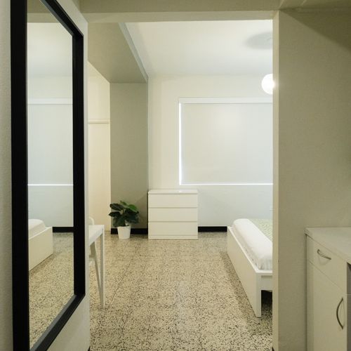Unpack and make yourself at home! This space features generous closet space and a sleek design, ensuring a clutter-free and comfortable environment.