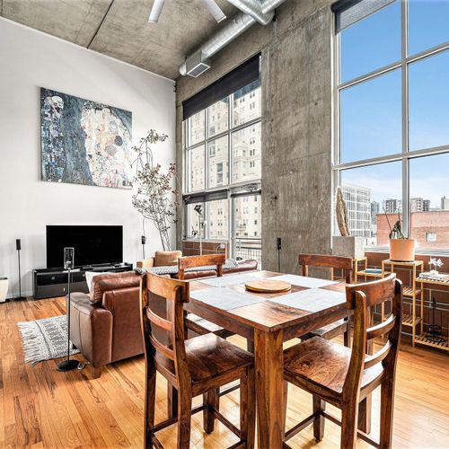 Loft interior & view.