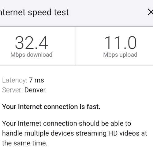 Reliable wi-fi is provided for seamless streaming.