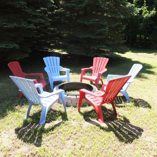 Overview:  the backyard bonfire ring