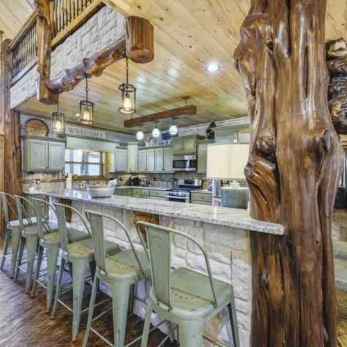 The living room flows seamlessly into the kitchen so you don't miss a moment.