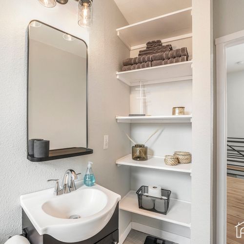 Our bathroom is stocked with all the amenities you need for a pampering retreat.