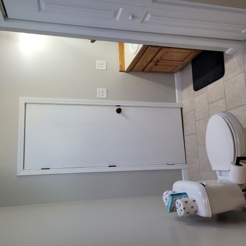 Bathroom:  the home has a full bathroom with a combination tub and shower.