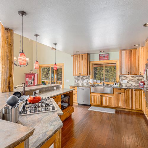 A spacious kitchen perfect for prepping a feast