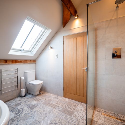 Large walk in shower