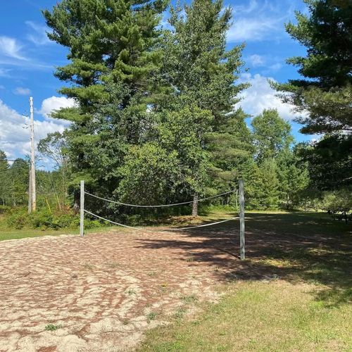Exterior:  the fun, family-friendly volleyball and badminton court that is next to the house.