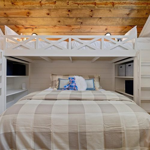 3 total beds in the second upstairs bedroom.