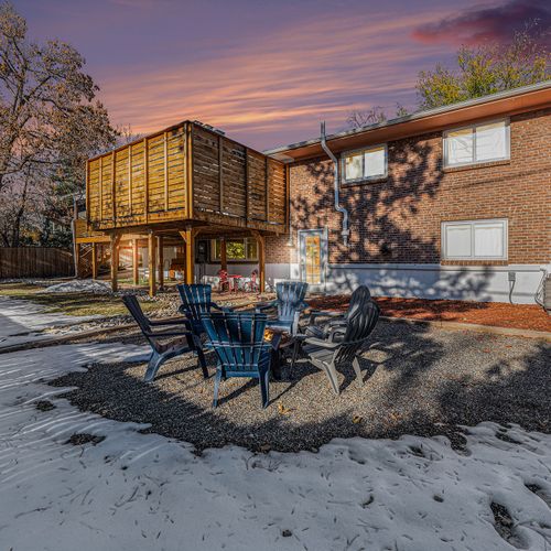 A fenced yard perfect for kids and pets to roam.