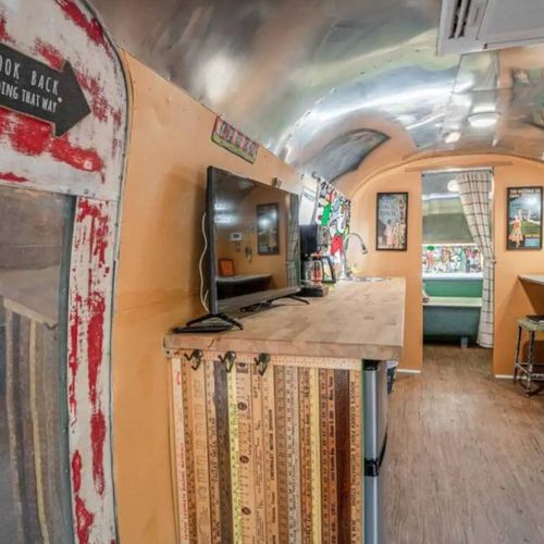 Catch up on all your favorite shows with access to streaming apps on the Smart TV in the Airstream
