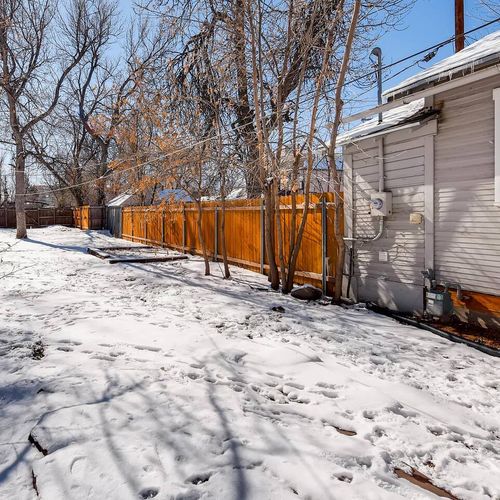 The outdoor space of this victorian property is perfect for kids and adults alike to enjoy the sights and sounds of colorado springs.