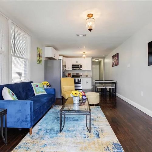 This bright and spacious living area flows seamlessly!