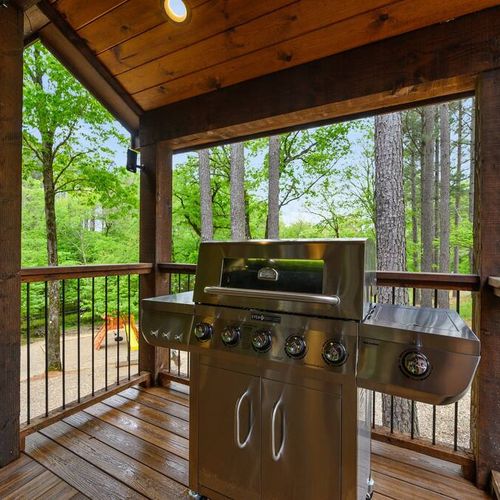A gas grill (propane provided) is available on the covered patio!