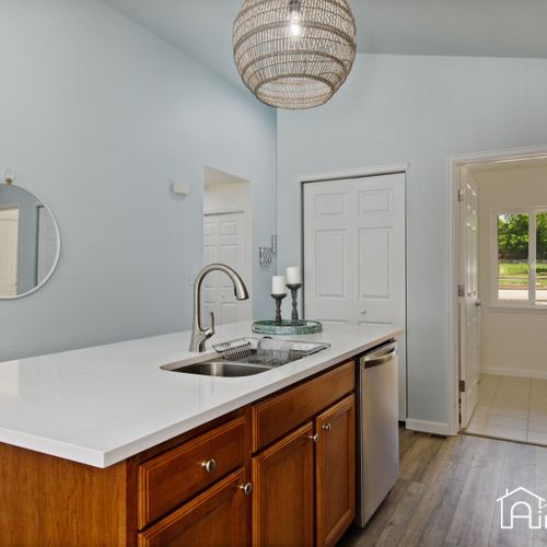 Every detail is designed for your convenience in this renovated kitchen.