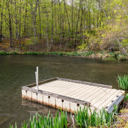 Private dock for launching boats into the serene waters.