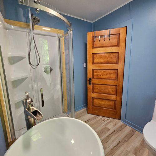 Bathroom:  the bathroom sink