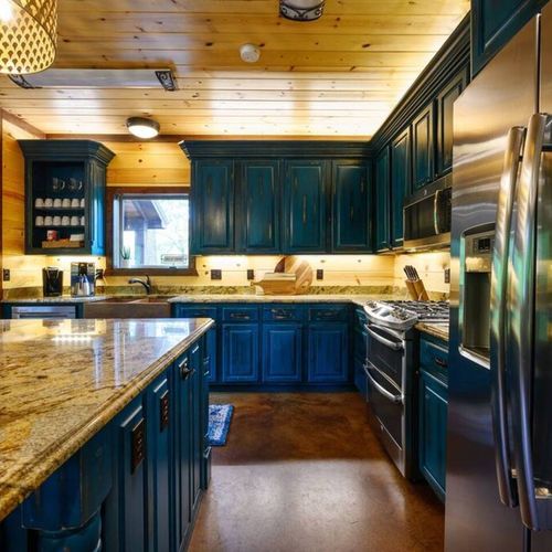 Lots of counter space in this updated kitchen!
