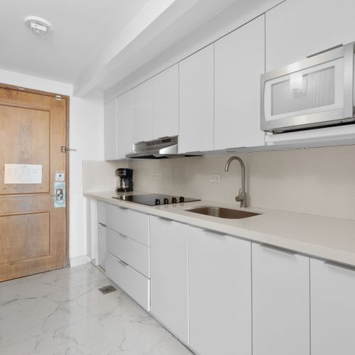 Fully equipped kitchen with stylish finishes
