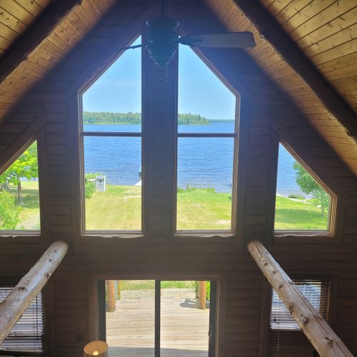 Loft:  the scenic view of van etten lake from the loft