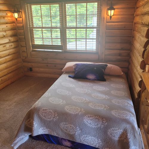 Loft:  the loft's comfy full size bed