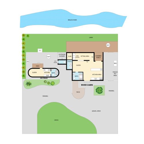 River Cabin Site Plan