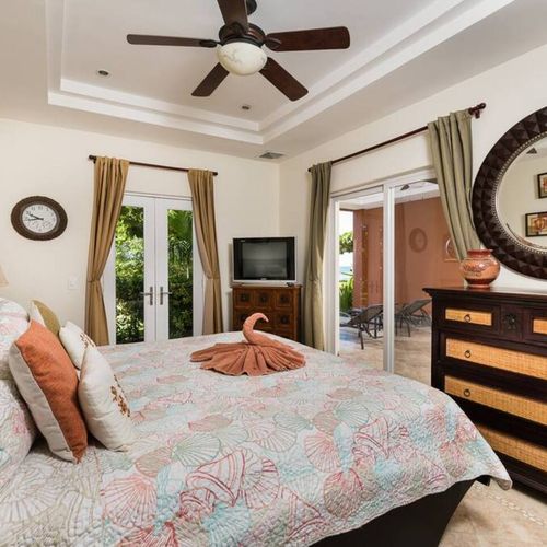 You can walk right out to your patio from your bedroom.