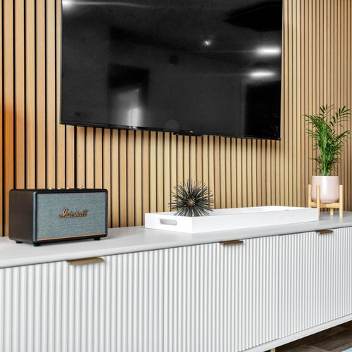 Vibrant entertainment console